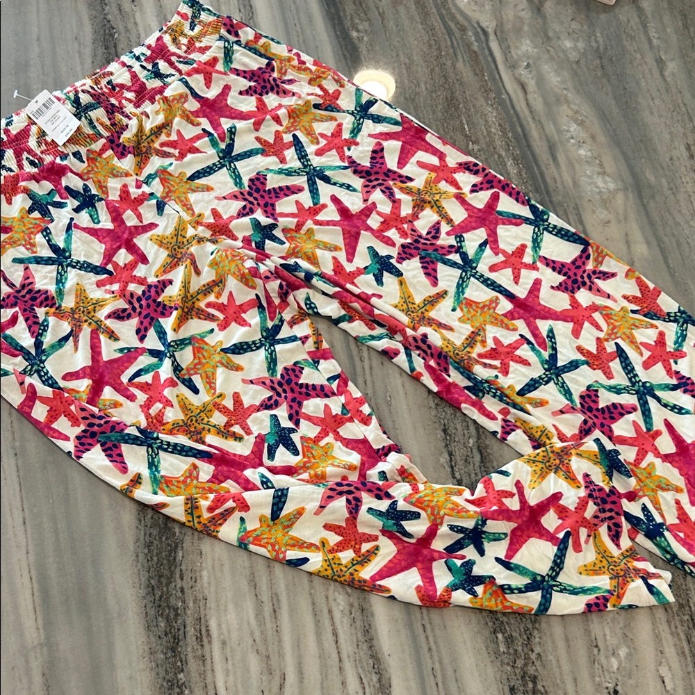 Soma NWT  intimates sz M super soft stretch pajama bottoms Capri starfish